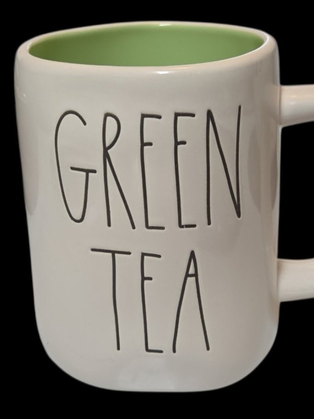 Rae Dunn Green Tea Ceramic Mug (Approximately 16oz)